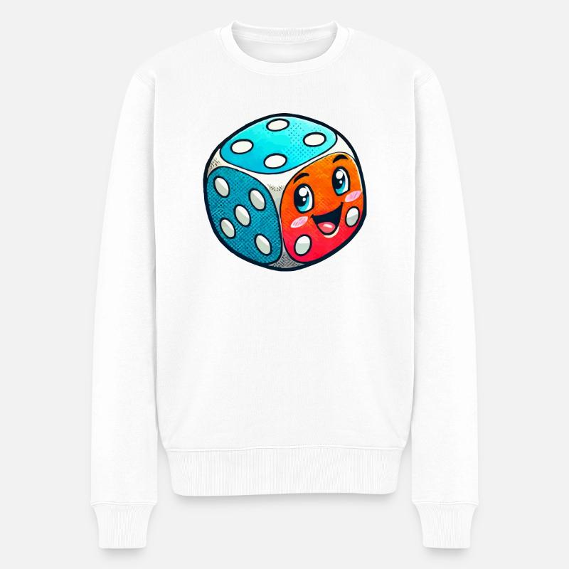 Bande dessinée Cube - Pull Premium bio Homme - blanc