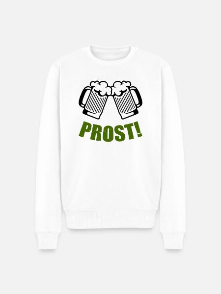 Beer Cheers - Men's Premium Organic Jumper - white