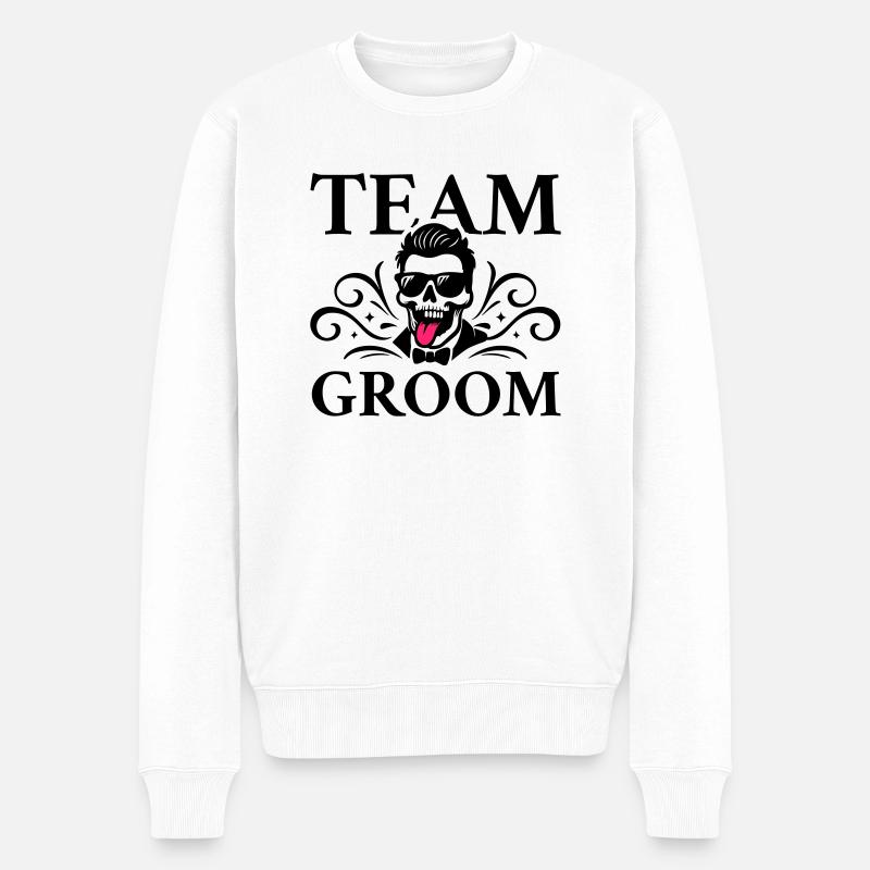 Équipe Marié Mariage - Pull Premium bio Homme - blanc