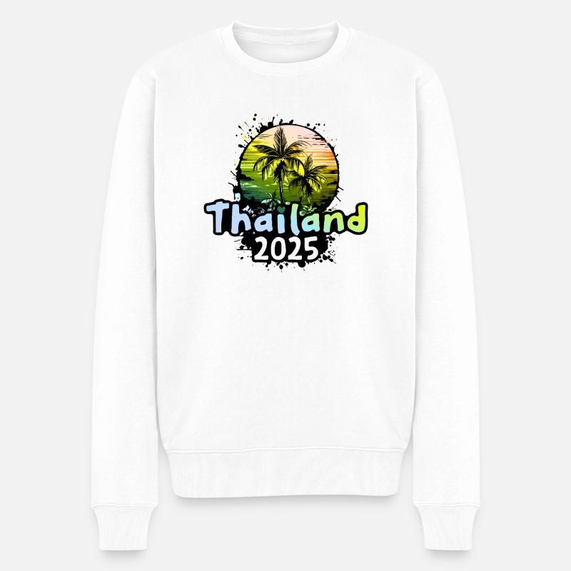 Thaïlande 2025 - Pull Premium bio Homme - blanc