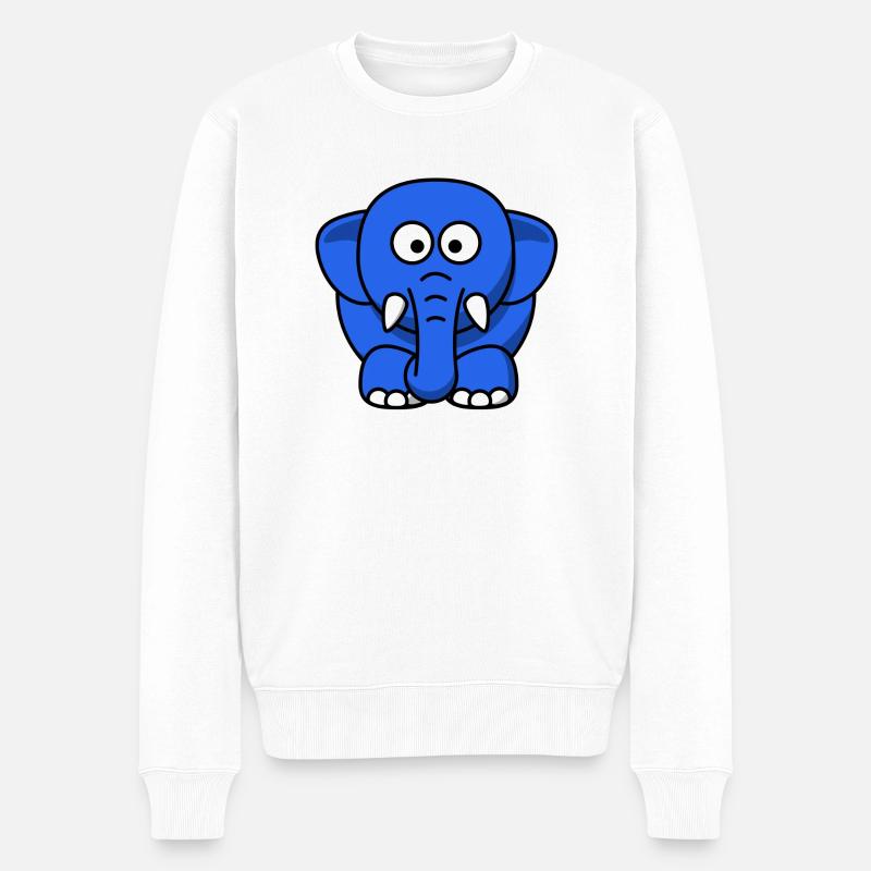 Elephant Elephant Cirque - Pull Premium bio Homme - blanc