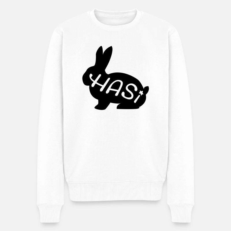 Ostern - Männer Premium Bio Pullover - Weiß