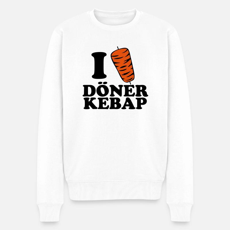 Döner - Männer Premium Bio Pullover - Weiß