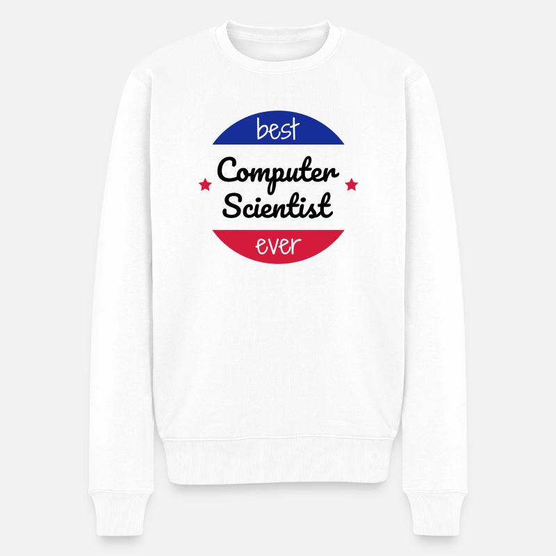 Computer / Informatiker / Aussenseiter / Ingenieur - Männer Premium Bio Pullover - Weiß