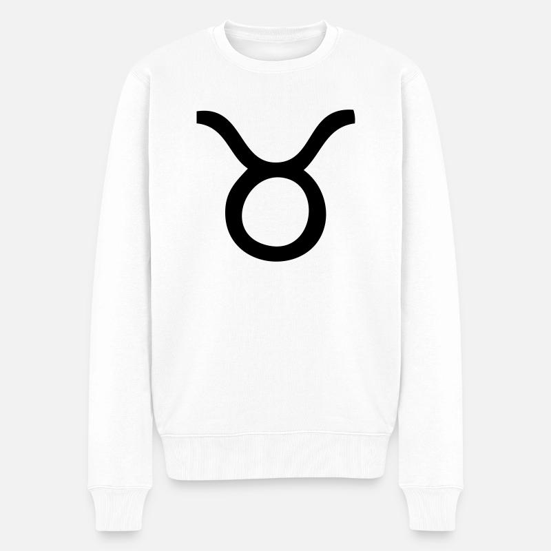 signe astrologique taureau - Pull Premium bio Homme - blanc