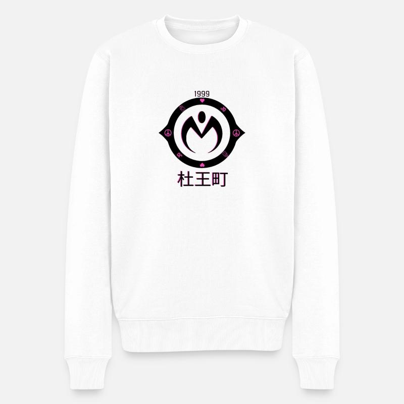 Logo Morioh - Le diamant est incassable - Pull Premium bio Homme - blanc