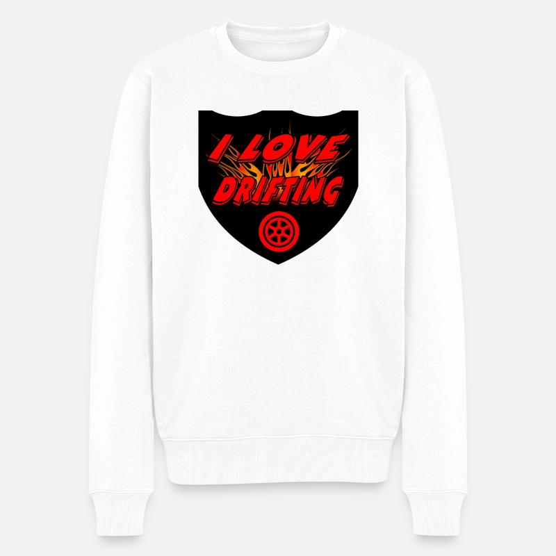 Auto - Männer Premium Bio Pullover - Weiß