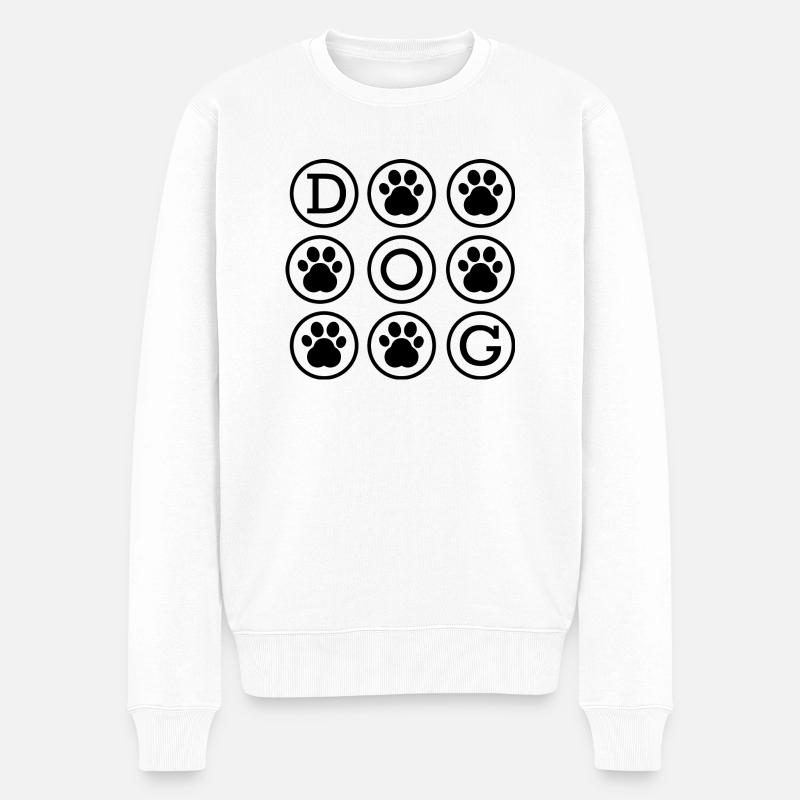 Hund Chien - Pull Premium bio Homme - blanc