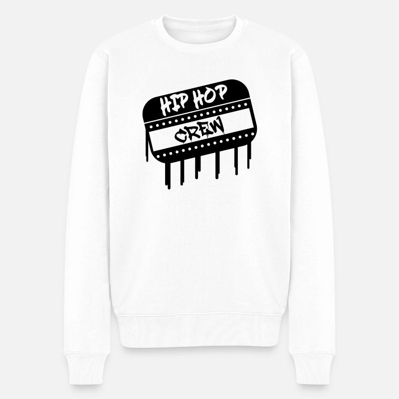 Équipe de hip-hop - Pull Premium bio Homme - blanc