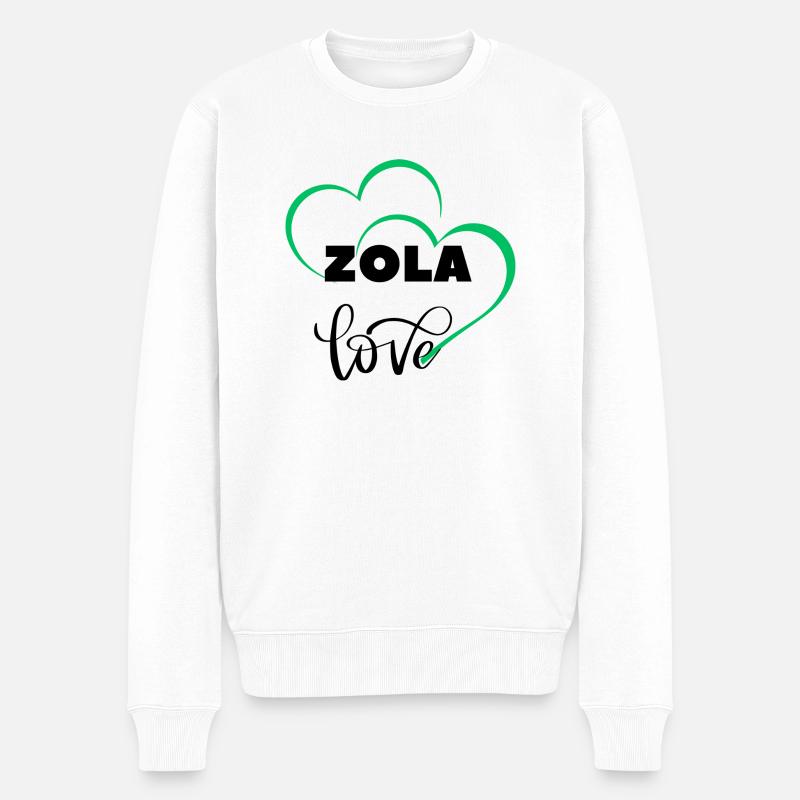 ZOLA LIEBE - Männer Premium Bio Pullover - Weiß