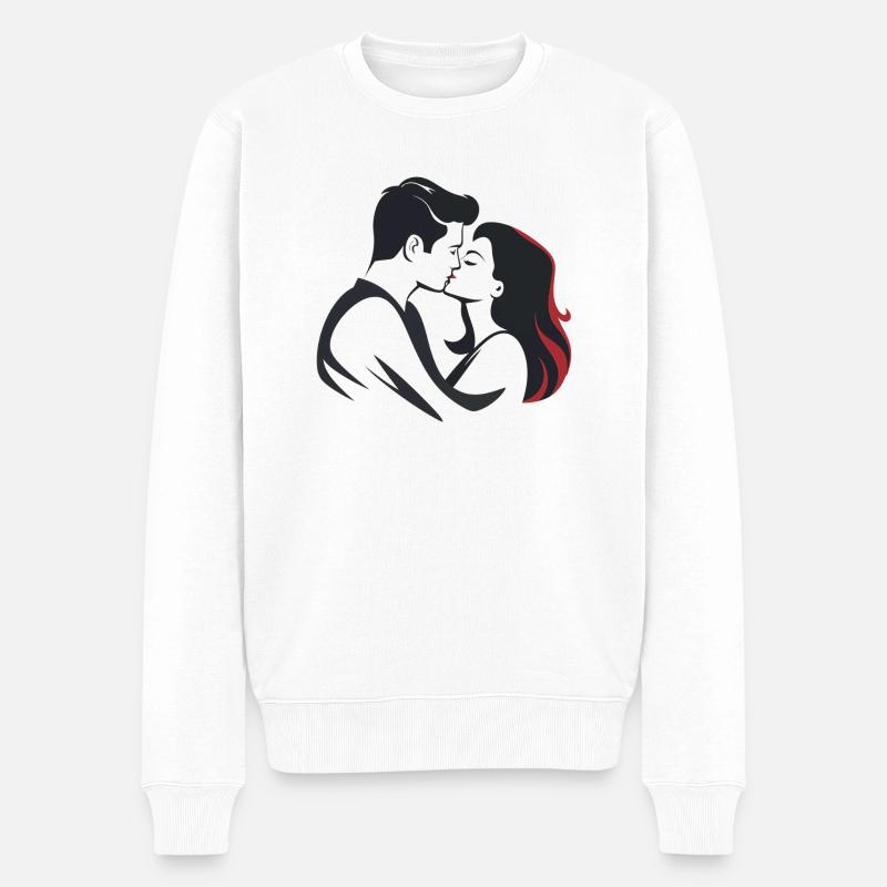 Paire de passionnés - Pull Premium bio Homme - blanc