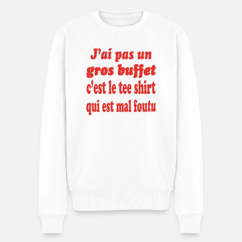 Mama-Humor - Männer Premium Bio Pullover - Weiß