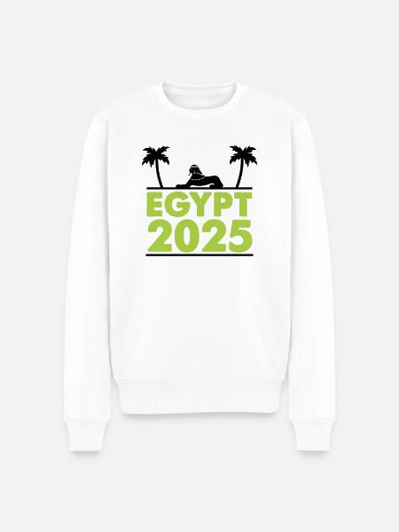 egypt 2025 - Männer Premium Bio Pullover - Weiß