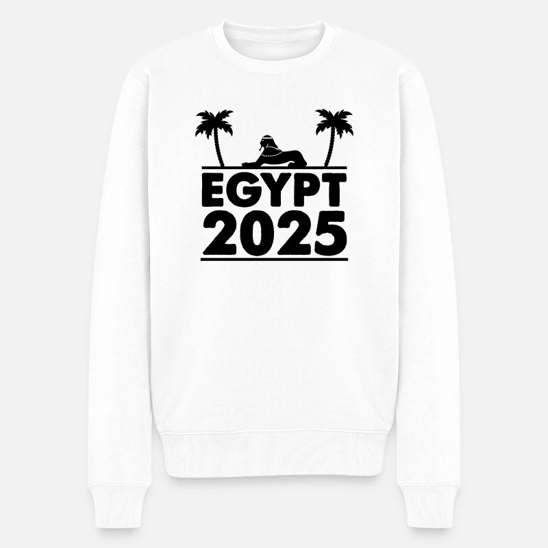 egypt 2025 - Männer Premium Bio Pullover - Weiß