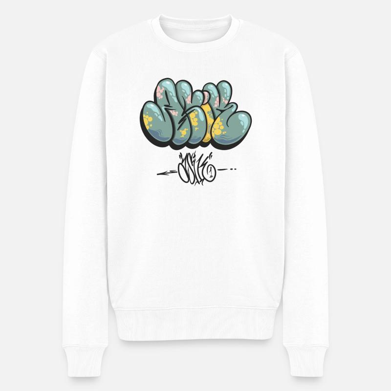 Wholetrain - Männer Premium Bio Pullover - Weiß