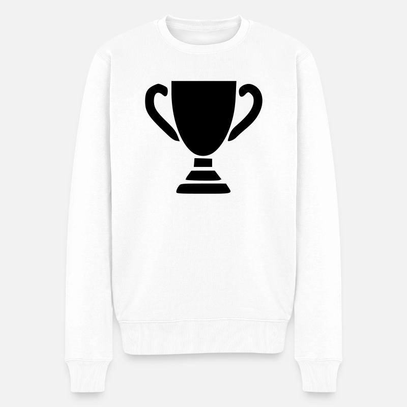 Trophée - Pull Premium bio Homme - blanc