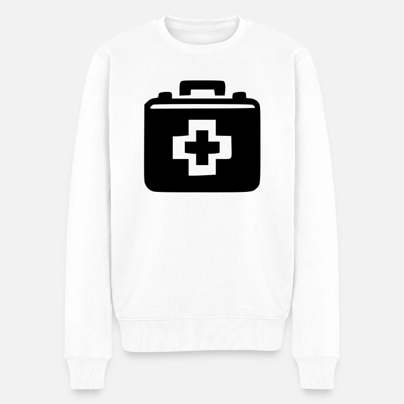 Malette de médecin - Pull Premium bio Homme - blanc