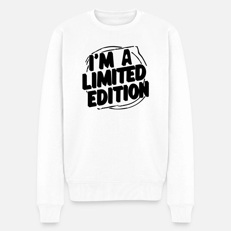 Je suis une édition limitée - Pull Premium bio Homme - blanc