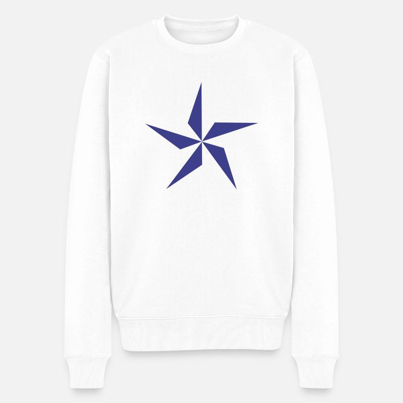 étoile - Pull Premium bio Homme - blanc