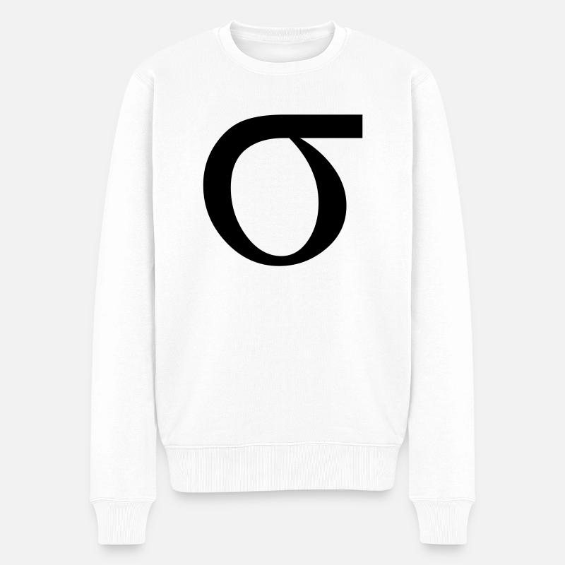 sigma greek - Pull Premium bio Homme - blanc