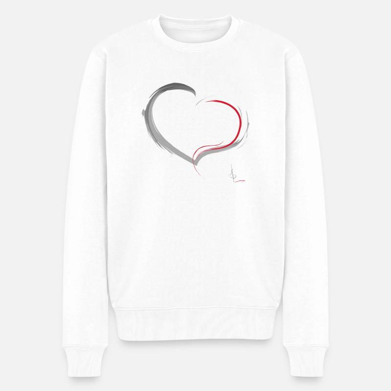 COEUR - Pull Premium bio Homme - blanc