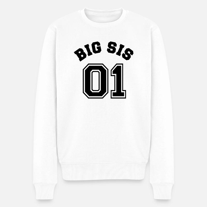 Big Sis 01 - Big Sister - Pull Premium bio Homme - blanc