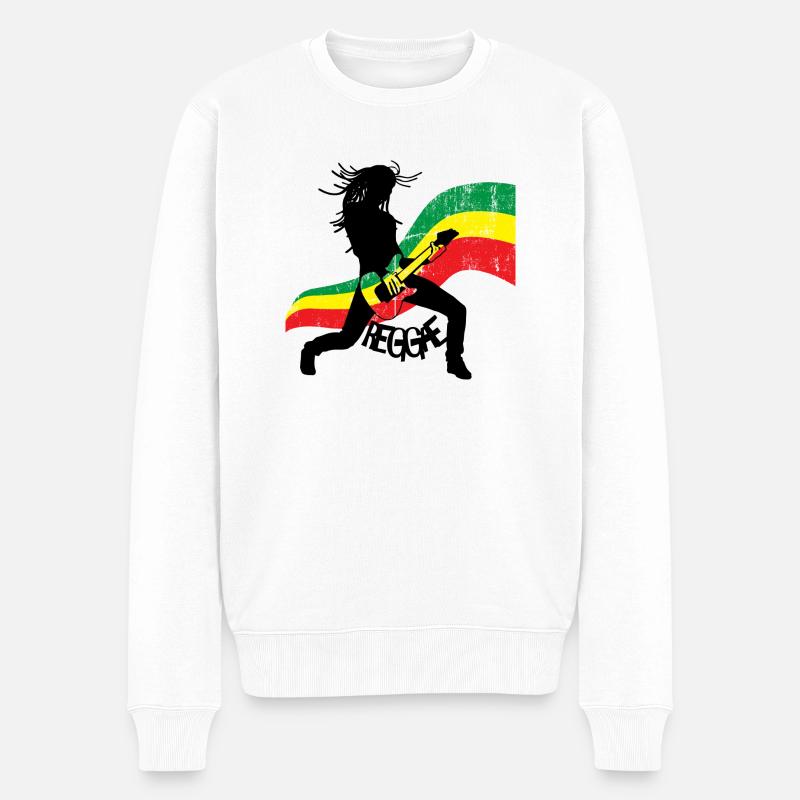 Reggae - Pull Premium bio Homme - blanc