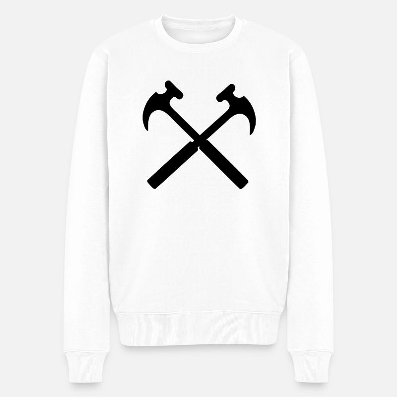 Marteau - Pull Premium bio Homme - blanc