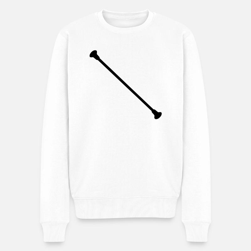 baton de twirling Twirling bâton - Pull Premium bio Homme - blanc