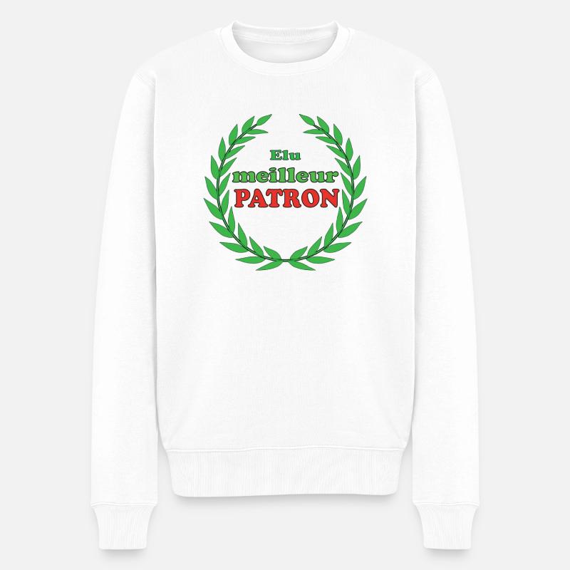 Elu meilleur patron - Pull Premium bio Homme - blanc