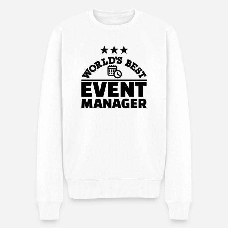 Event Manager - Pull Premium bio Homme - blanc