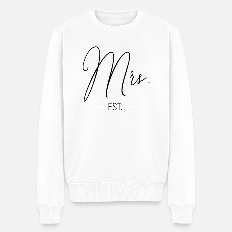 mrs_est - Männer Premium Bio Pullover - Weiß