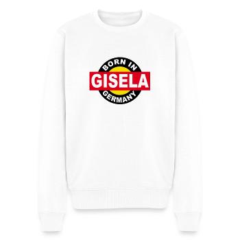 Née en Allemagne, Gisela, née en Allemagne - Pull Premium bio Homme - blanc - Devant - Thijin (182cm)