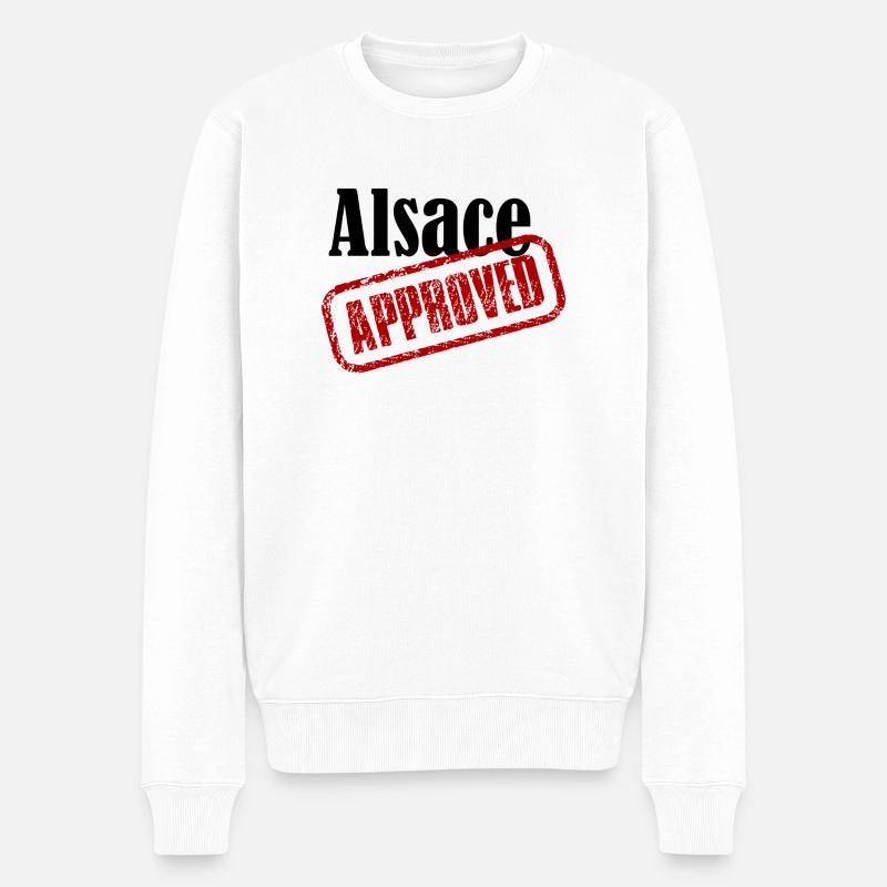 Alsace Approved - Pull Premium bio Homme - blanc