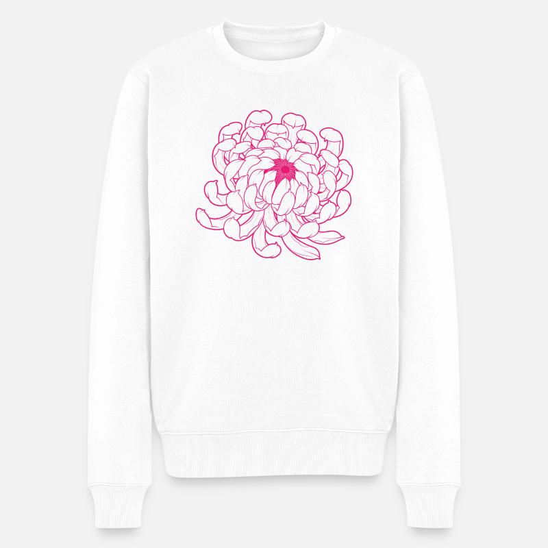 CHRYSANTHÈME!! - Pull Premium bio Homme - blanc