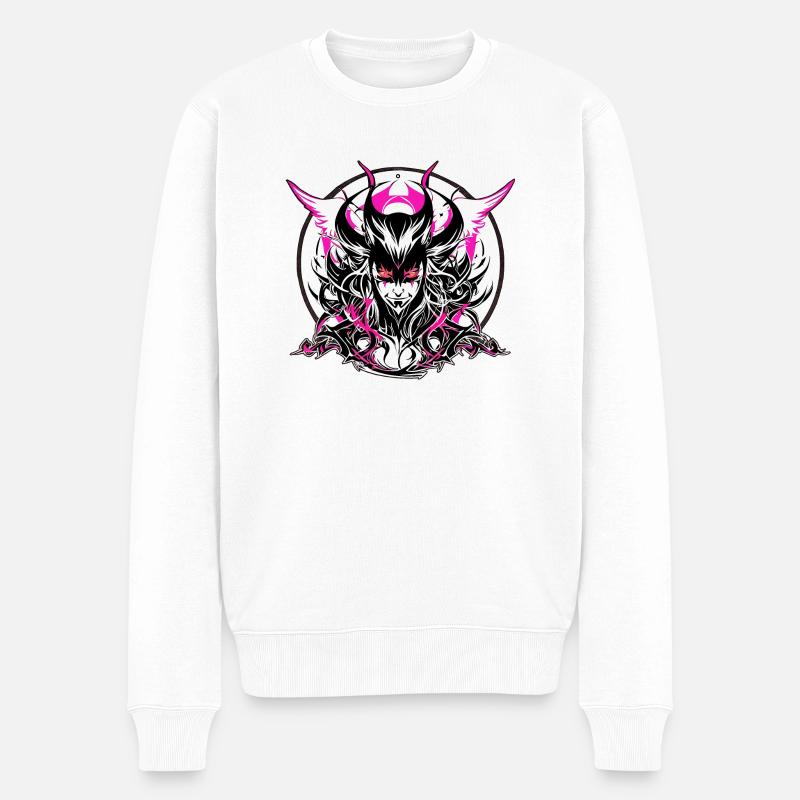 Diable ou Ange - Pull Premium bio Homme - blanc