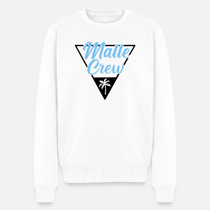 Malle Crew Mallorca - Pull Premium bio Homme - blanc