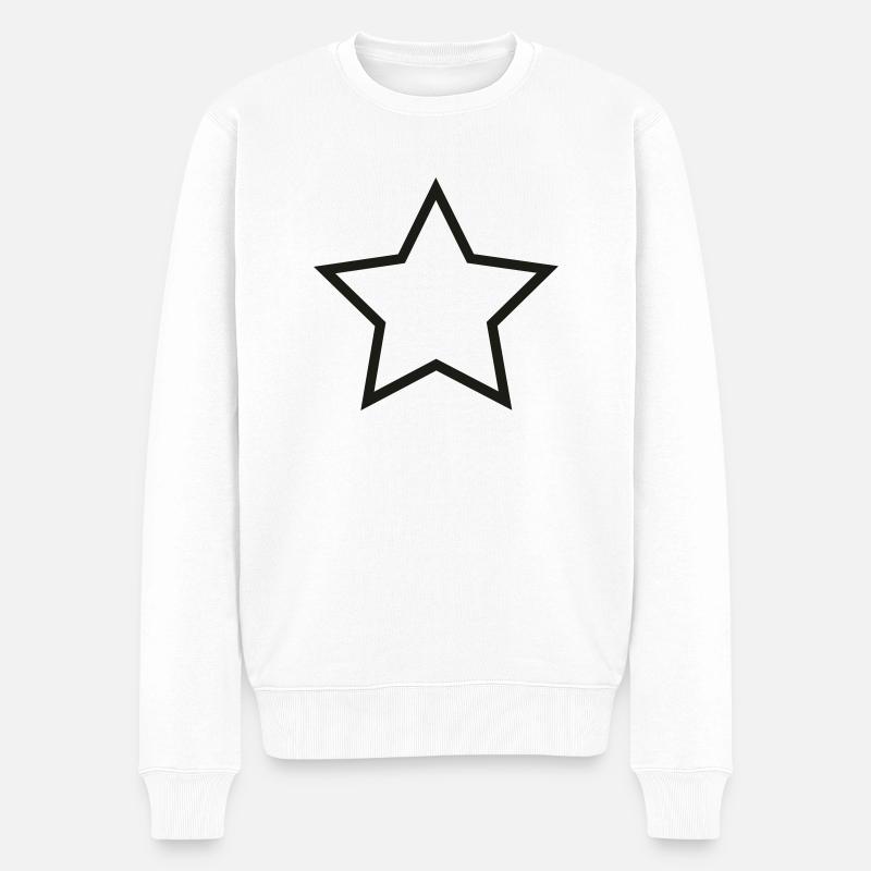 Star, les étoiles - Pull Premium bio Homme - blanc