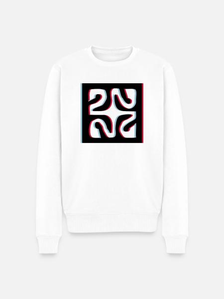 3d tattoo losange - Men's Premium Organic Jumper - white
