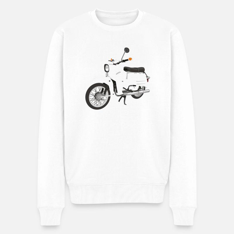 Simson Schwalbe - Männer Premium Bio Pullover - Weiß