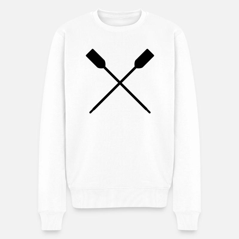 rudern_f1 - Pull Premium bio Homme - blanc