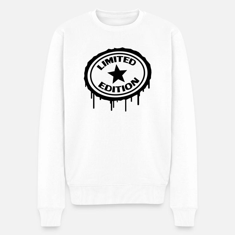 Limited Edition Graffiti Stamp - Pull Premium bio Homme - blanc