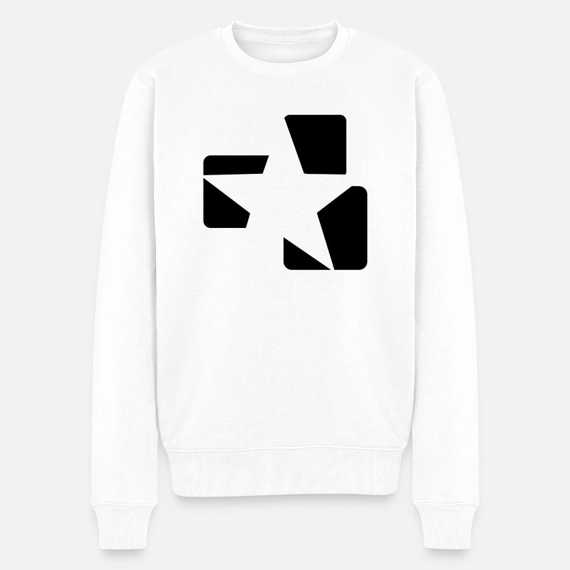 Star / Etoile / Estrella - Pull Premium bio Homme - blanc