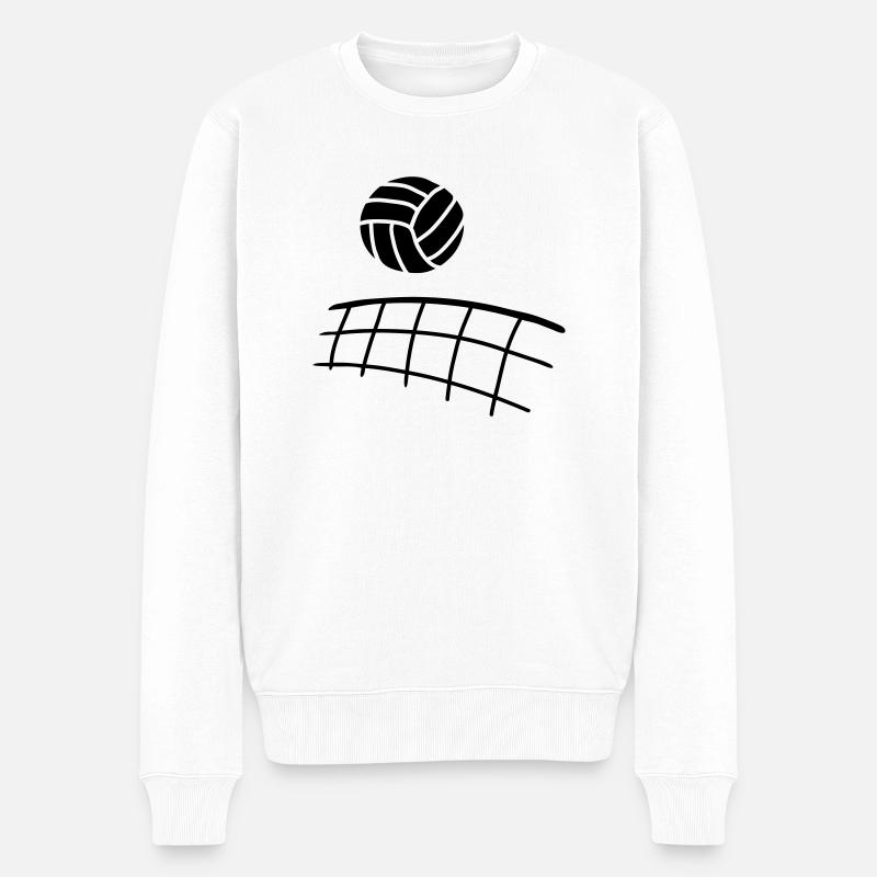 Volley-ball - Pull Premium bio Homme - blanc