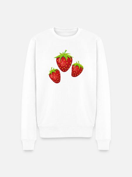 3fraises - Pull Premium bio Homme - blanc