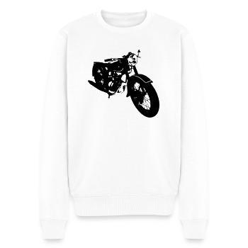 Simson AWO Touren Oldtimer - Männer Premium Bio Pullover - Weiß - Vorne - Thijin (182cm)