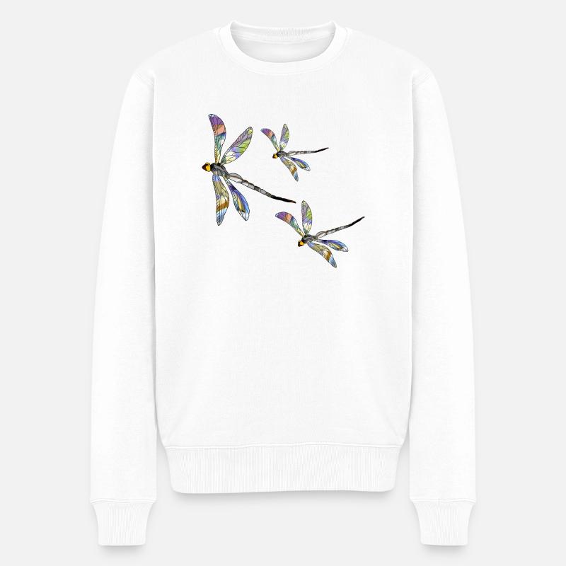 Wiege - Männer Premium Bio Pullover - Weiß