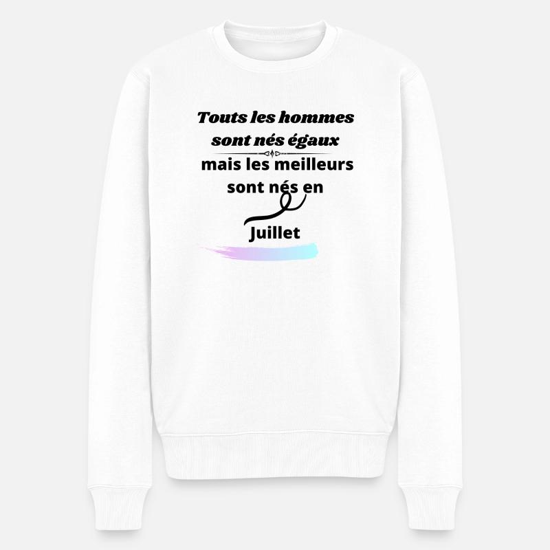 Mon Mois - Pull Premium bio Homme - blanc