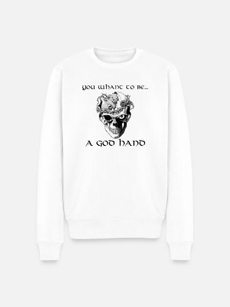 God hand - Pull Premium bio Homme - blanc