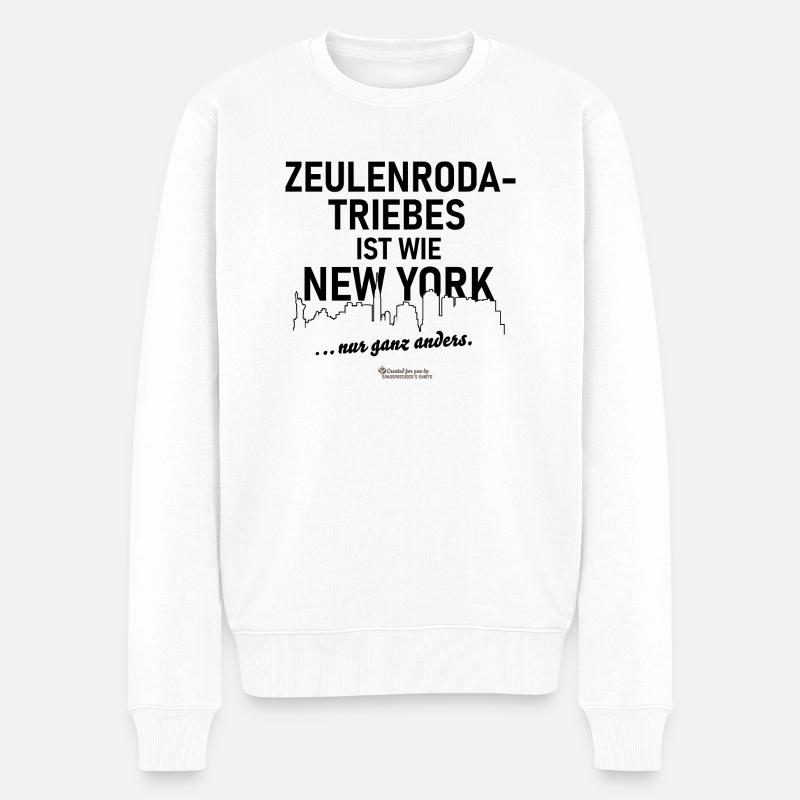Zeulenroda-Triebes - Männer Premium Bio Pullover - Weiß
